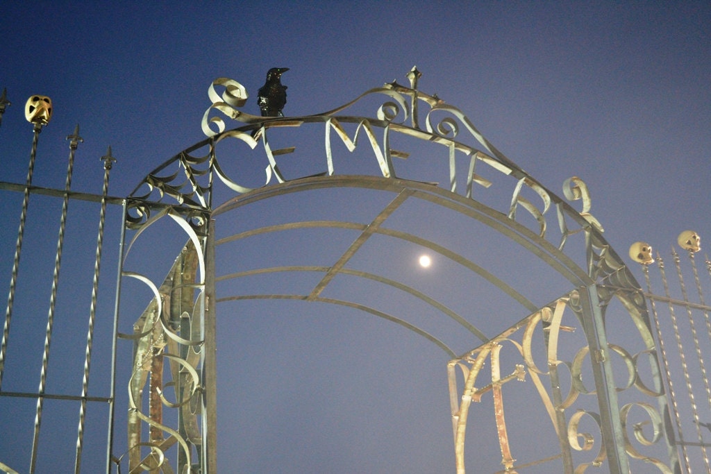 Halloween Cemetery Arch made from 100 by winecountrycraftsman