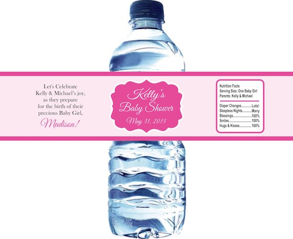 50 Baby Shower Water Bottle Labels, Birthday, etc - Waterproof and self stick Il_570xn