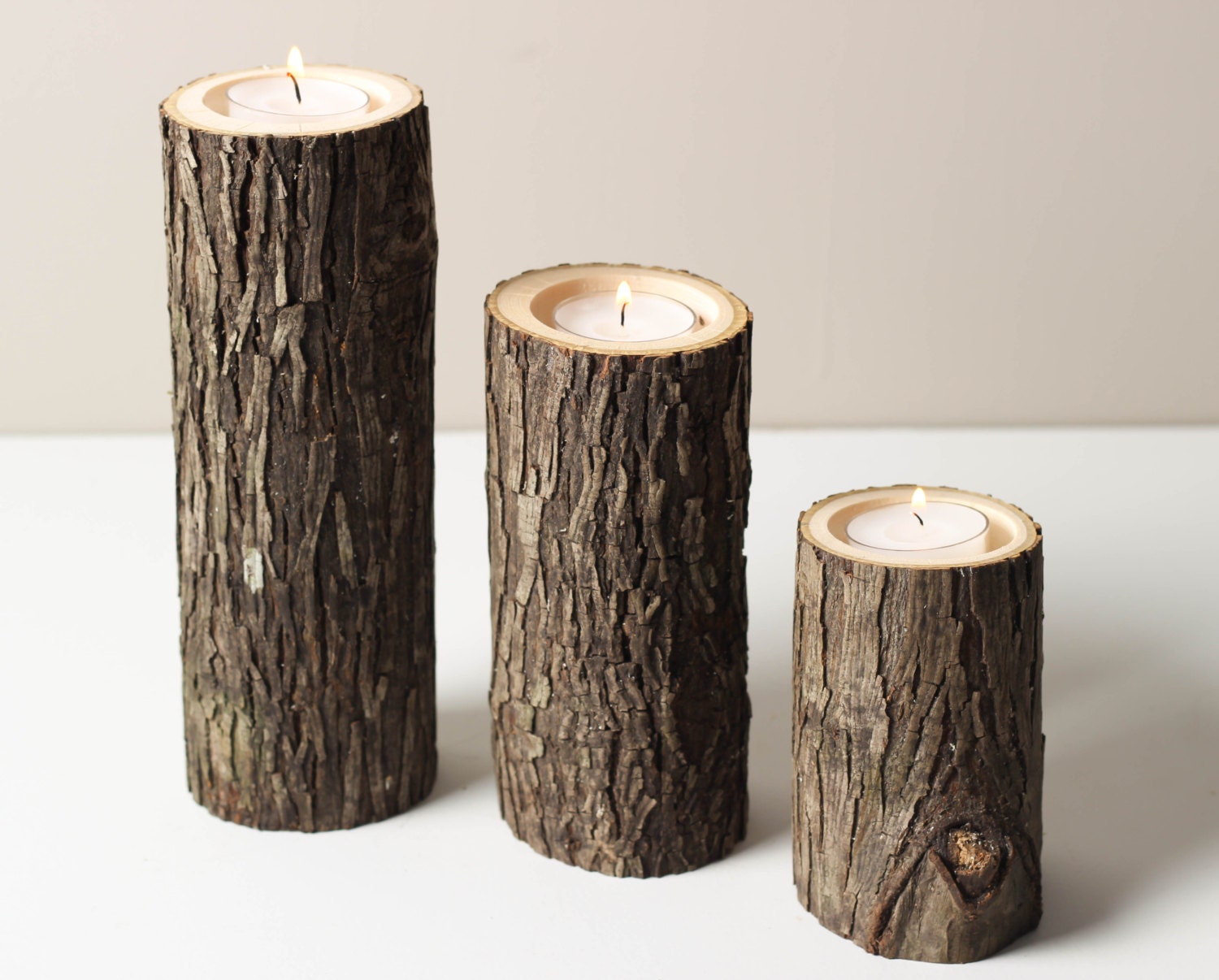 Tree Branch Candle Holders Set Of 3 Heights By Worleyslighting