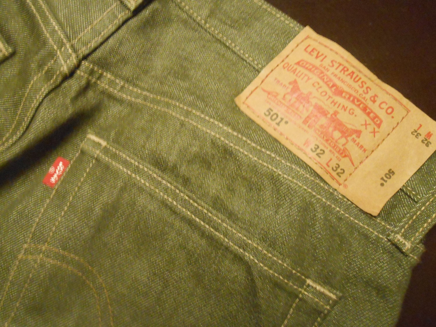 levis army green jeans