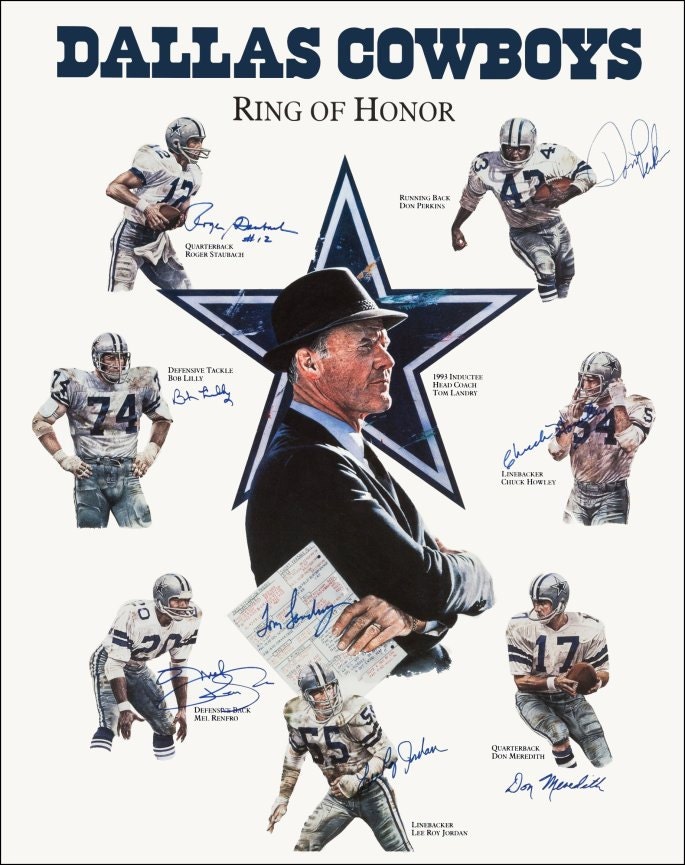 Dallas Cowboys Ring Of Honor StandUp Display by kiss76 on Etsy