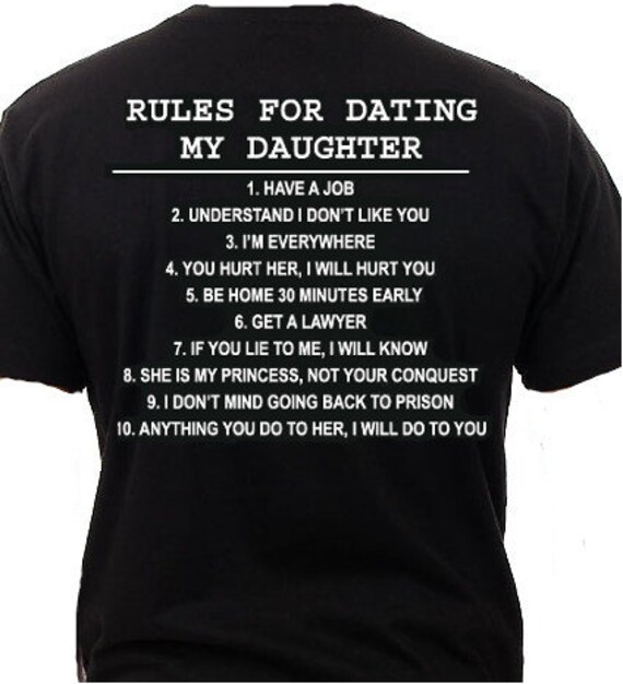 dads rules for dating daughter shirt