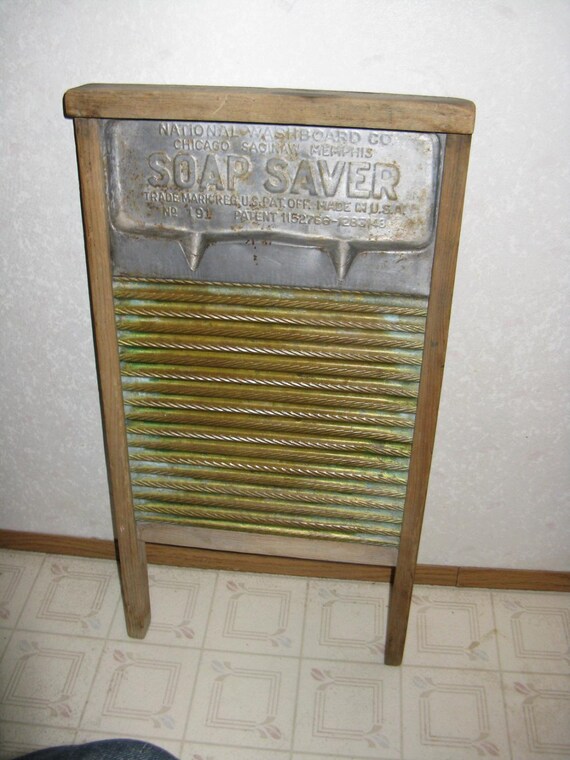 Antique brass soap saver metal washboard by AaronsArtichokeAlley