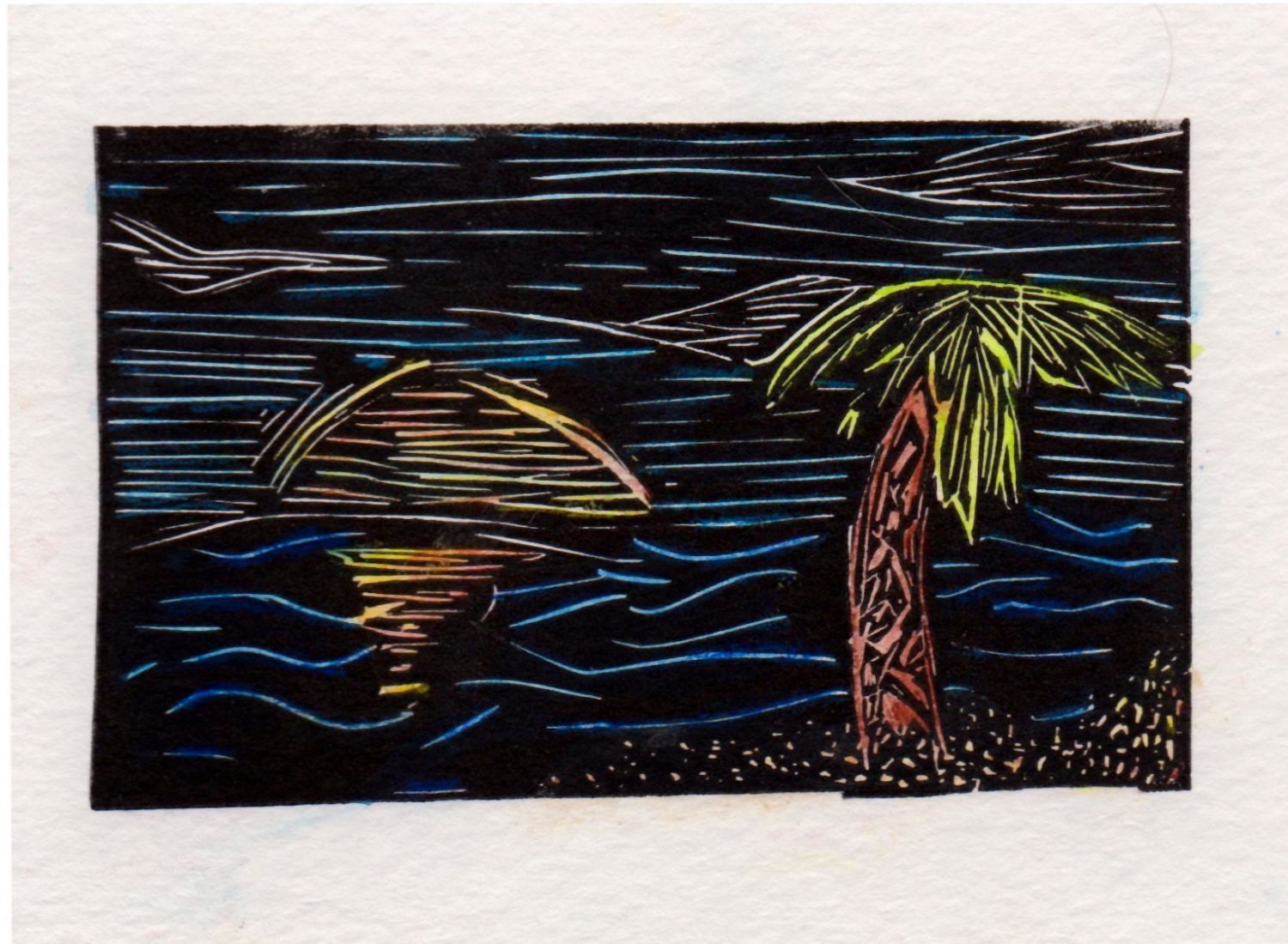 Linocut in Printmaking Etsy Art Page 4