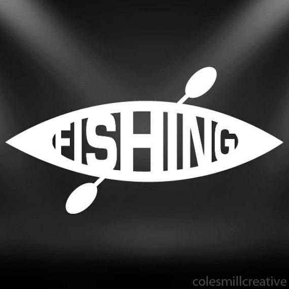 Kayak Fishing decal Kayak Canoe sticker by Colesmillcreative