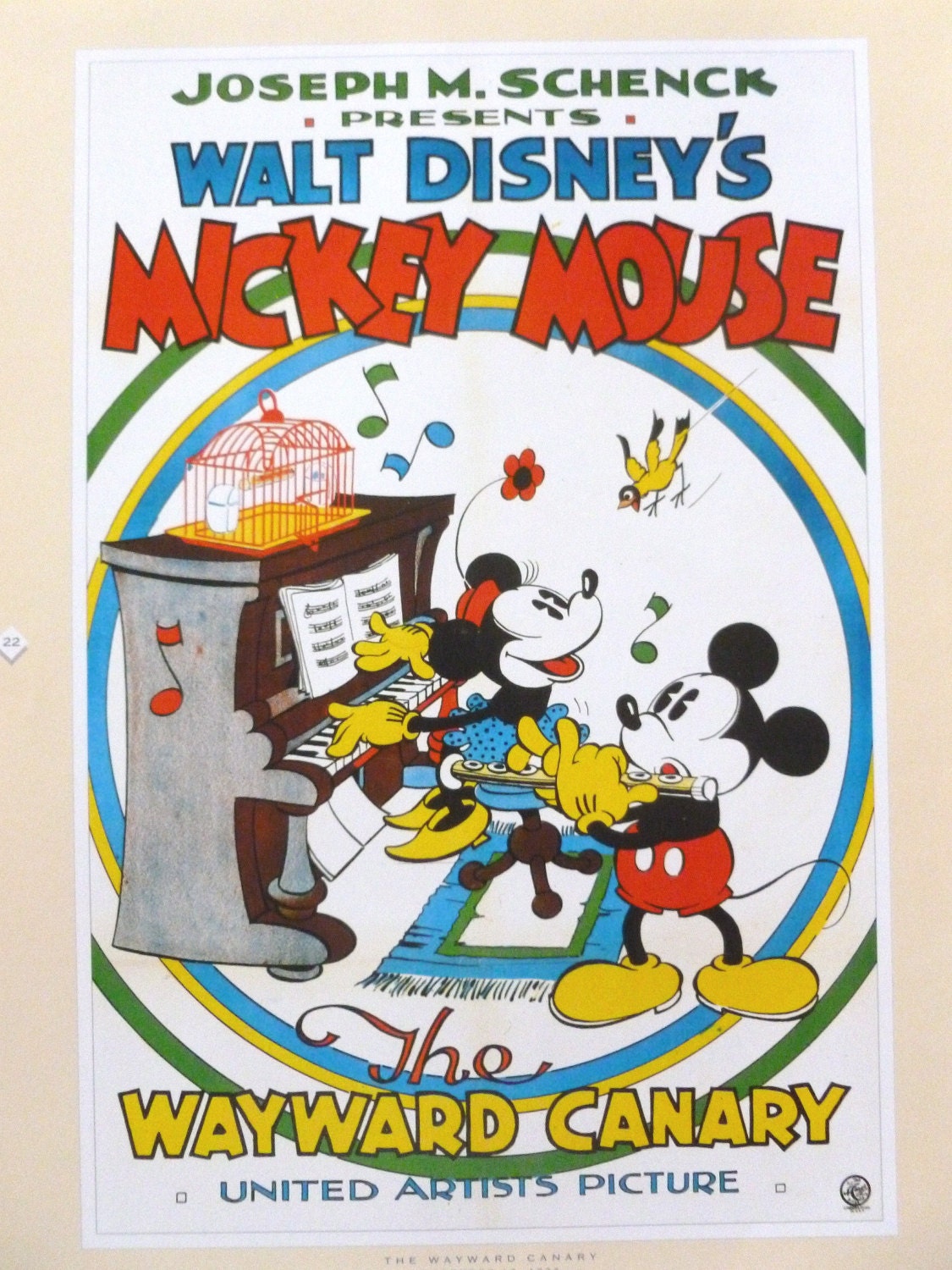 Micky Mouse Poster Vintage Disney Cartoon Posters Micky