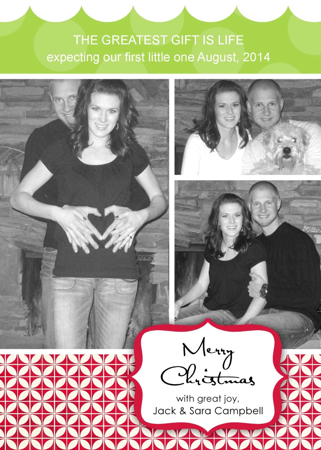 The Greatest Gift Holiday Photo Card Il_570xn