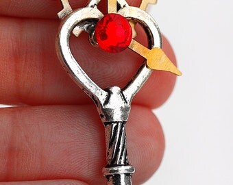 Clock Key Necklace by KeypersCove on Etsy