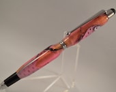 Stylus / Pen Combination in Pink / Black / White Acrylic with Free Shipping to the US - DennisWriteStuff