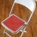 Vintage Hampden Gray Metal Folding Chair