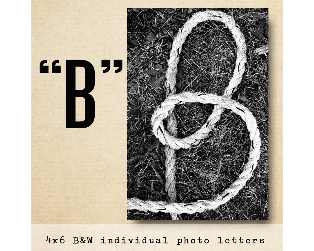 Letter B Alphabet Photography Black And White By FrittsCreative