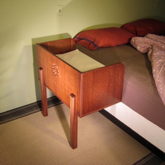 Mahogany Sidecar Close Sleeping Baby Bed Attachment for Mother's Bed