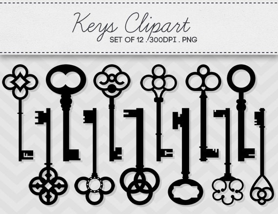 skeleton key clipart graphics - photo #33