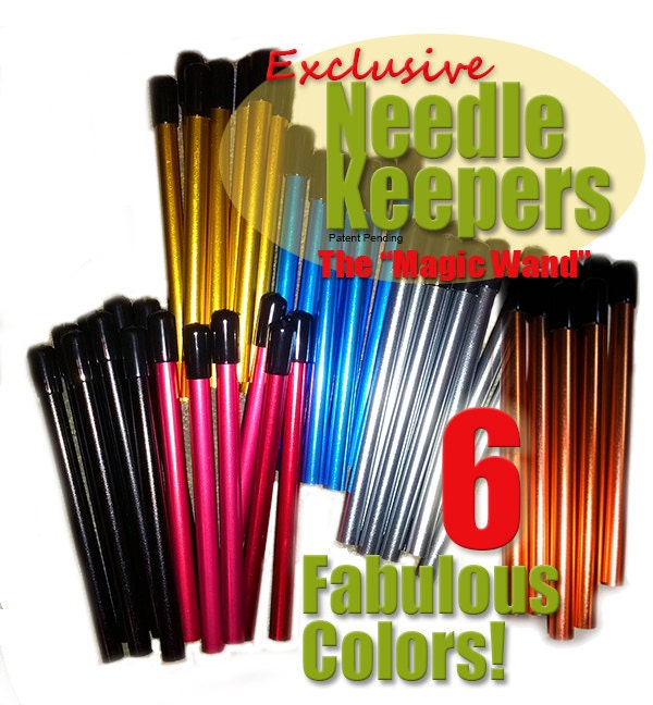 Needle Keeper for circular knitting needles by FiberToFabricMagic