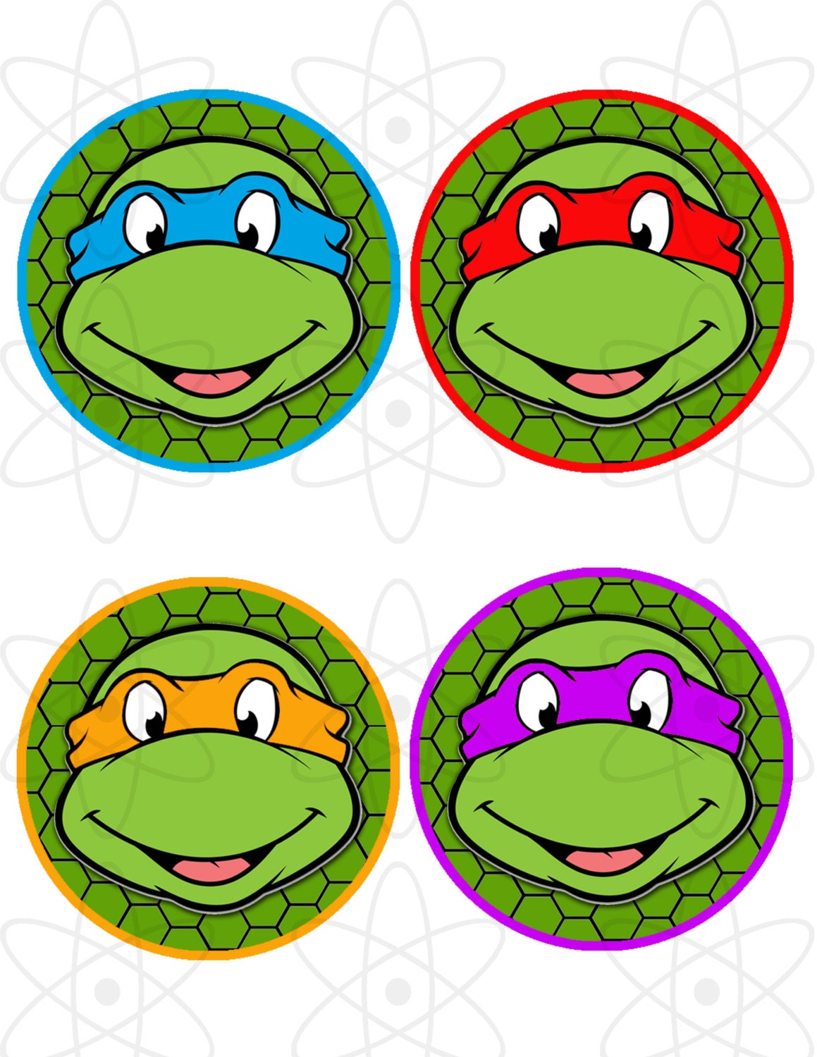 Printable Cupcake Toppers Teenage Mutant Ninja Turtle - vrogue.co