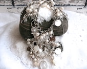 Bracelet / Necklace Set - Mixed Assemblage Two Piece Jewelry Set - ReTainReUse