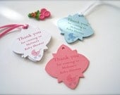 Baby shower favor tags, custom shower tags, party favor tags - 25 tags - PaperLovePrints