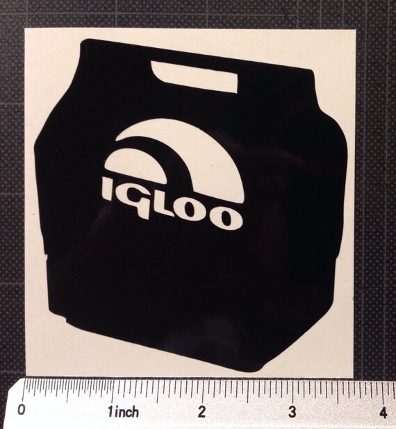 igloo cooler playmate Vinyl Decal Sticker YETI by ZsquareDesigns