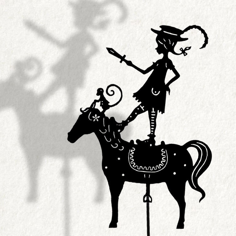 Pippi Longstocking / Laser cut Shadow Puppet