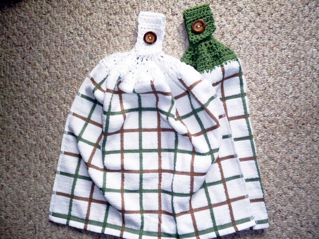 Cotton Crochet Kitchen Towel Set - ACCrochet
