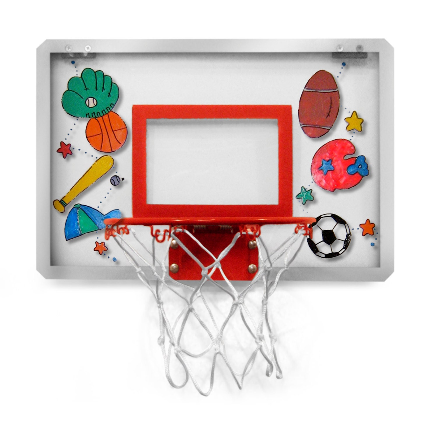 Personalized Over the Door Basketball Hoop with by FairyTaleFavors