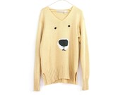handmade polar bear sweater, BonyPonyTrappi..., $40