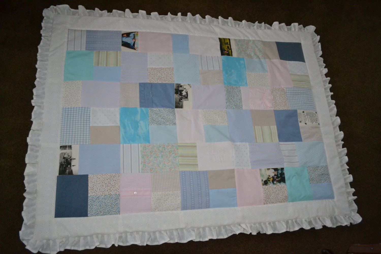 This blanket is a MEMORIAL BLANKET in rememberance of a lost loved one.