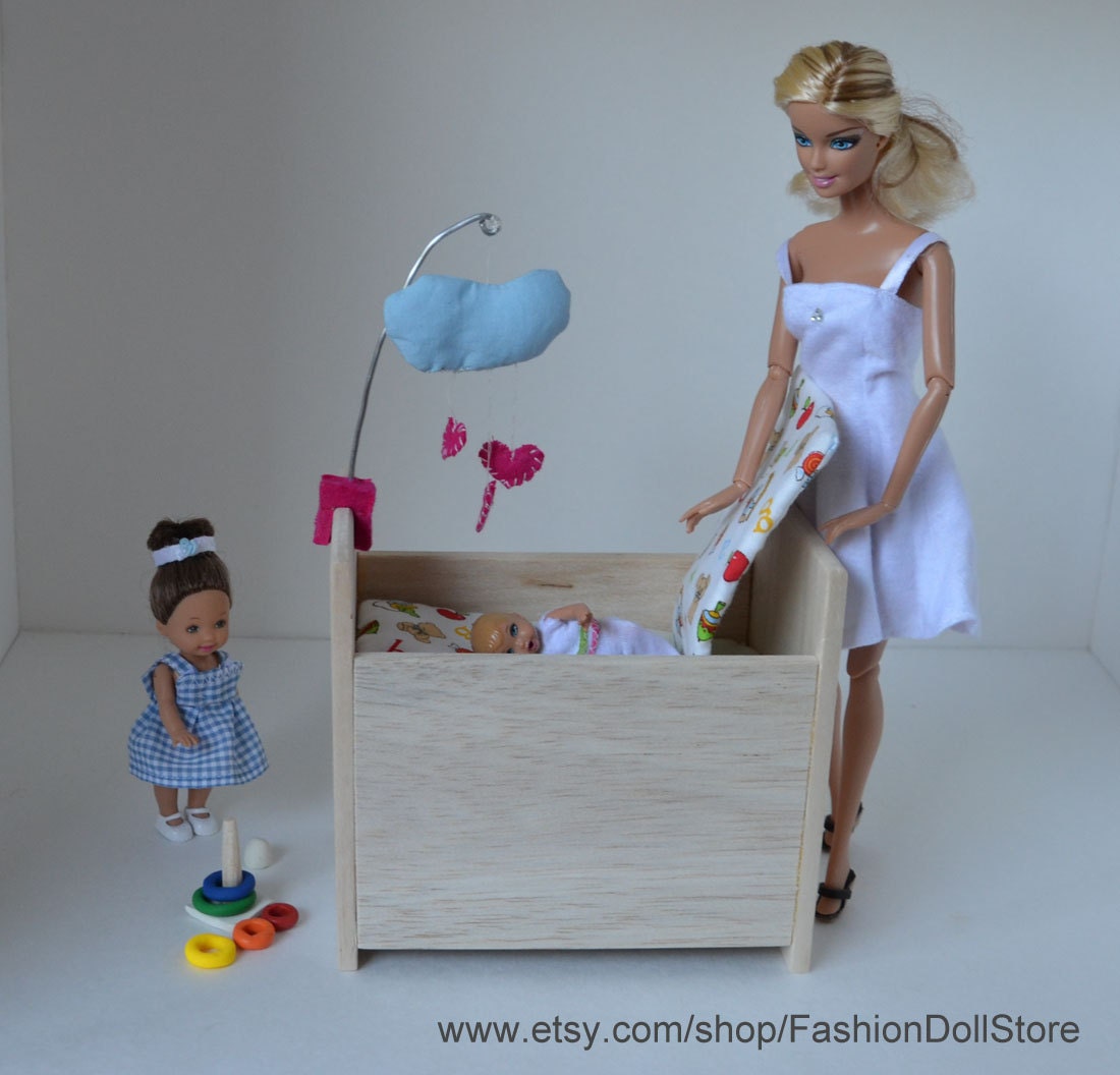 barbie doll crib