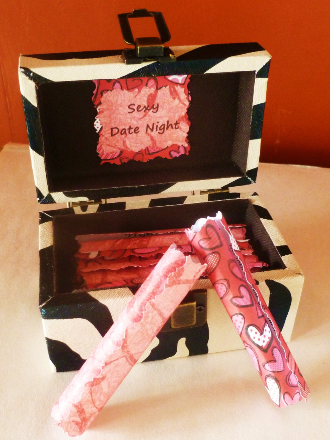 Sexy Date Night Scrolls Gift Box of 12 Fun by FlirtyCreations