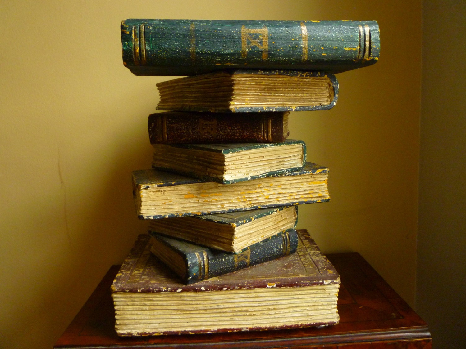 Faux Book Stack Etsy