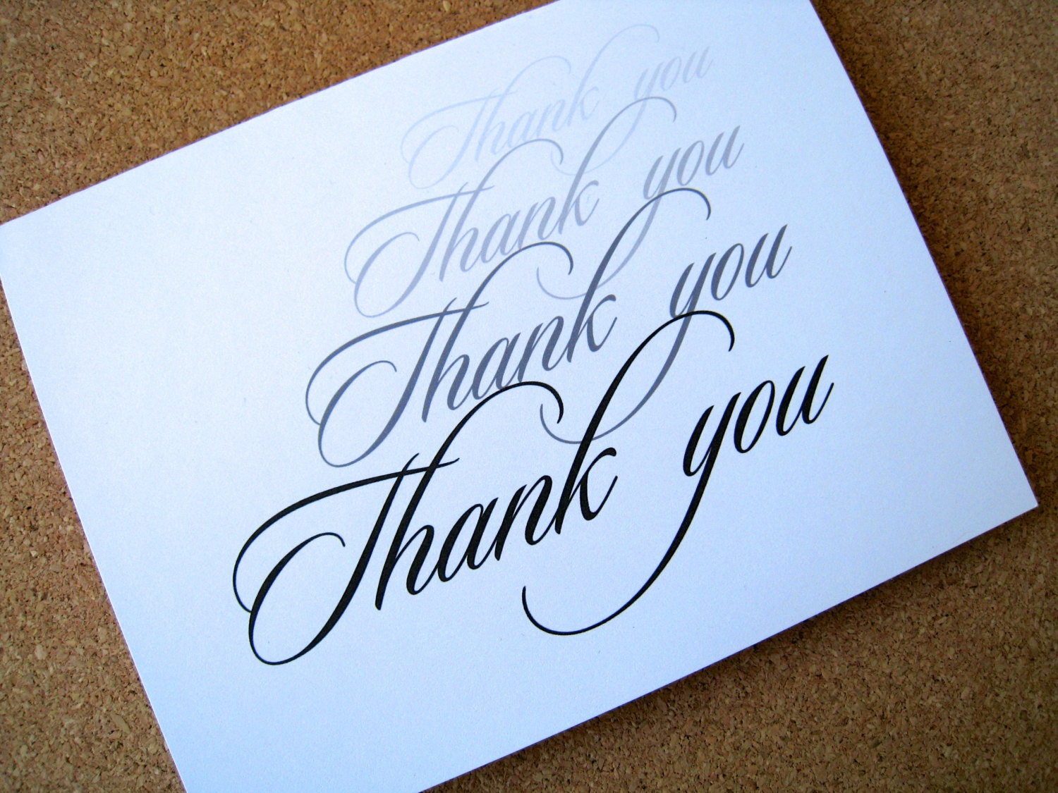 Thank you cards, thank you notes, blank - any occasion - PaperLovePrints