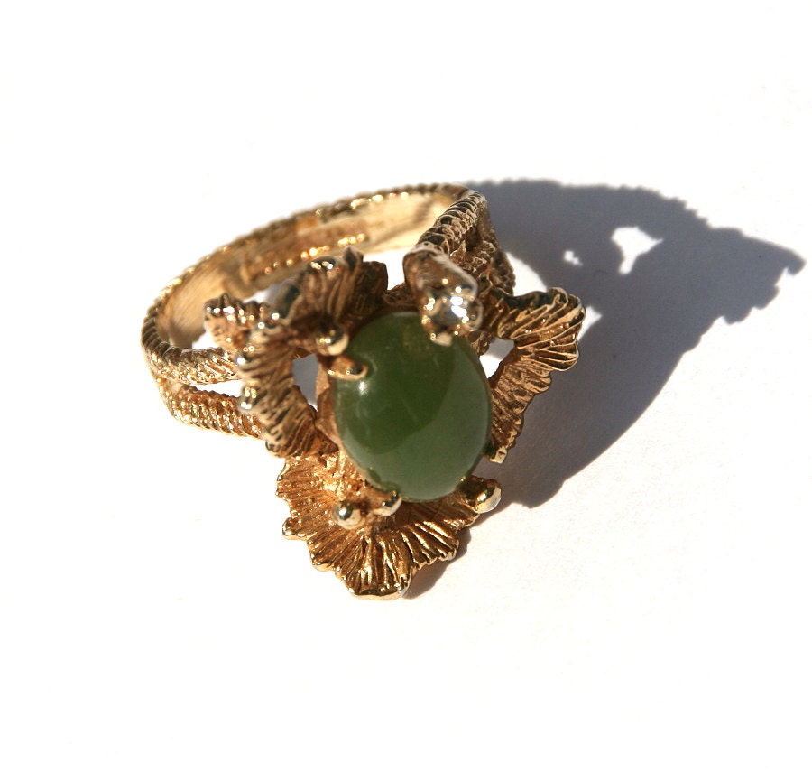 Karatclad+18+Kt+Hge 18kt hge espo ring http://www.etsy.com/listing/166434565/vintage-18kt ...
