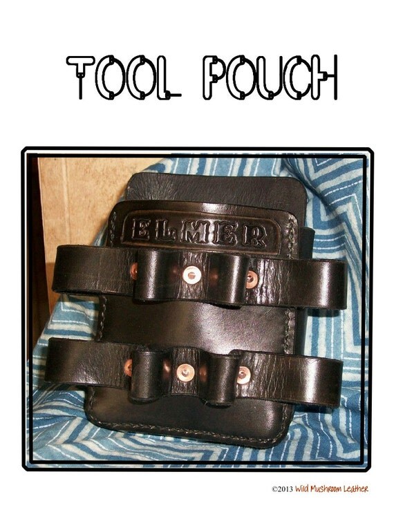Items similar to Tool Pouch PDF pattern for leather leathercraft