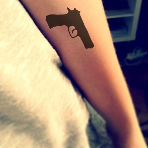 Tattoos Quotes About Guns. QuotesGram Malin Akerman Tattoo