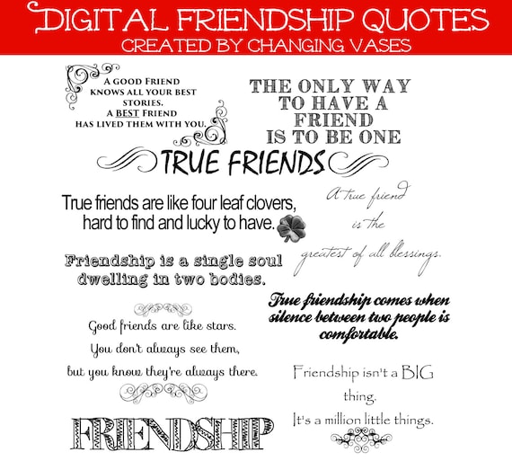 Art Collection 10 Quotes - Words and Phrases Clip art - Best Friends ...