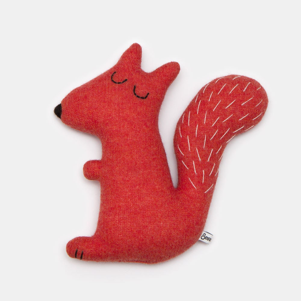 Stanley the Squirrel Lambswool Plush Toy - Made to order