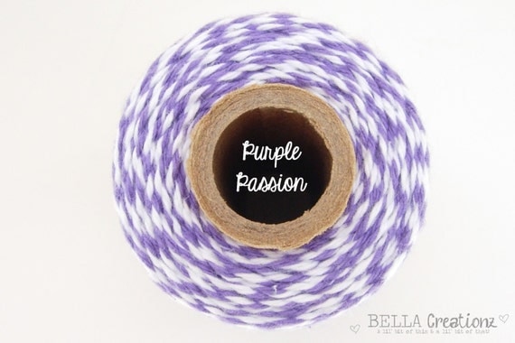 SALE - Purple Passion Bakers Twine by Timeless Twine - 1 Spool (160 Yards) Purple Bakers Twine