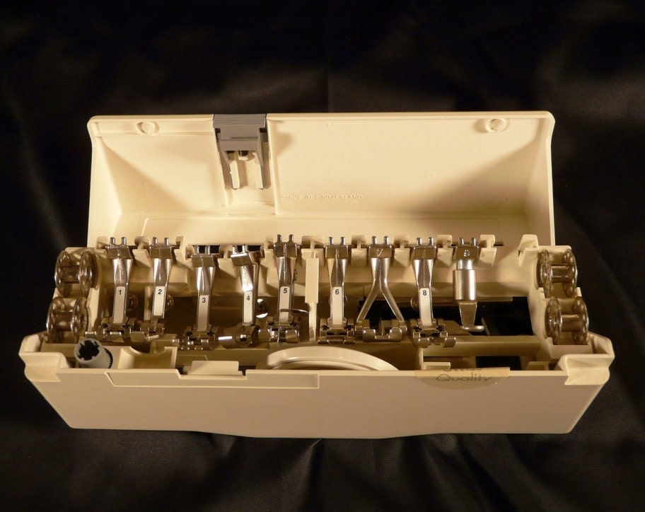 Bernina Accessory Box W/Feet for Sewing Machine Series 1000-1630
