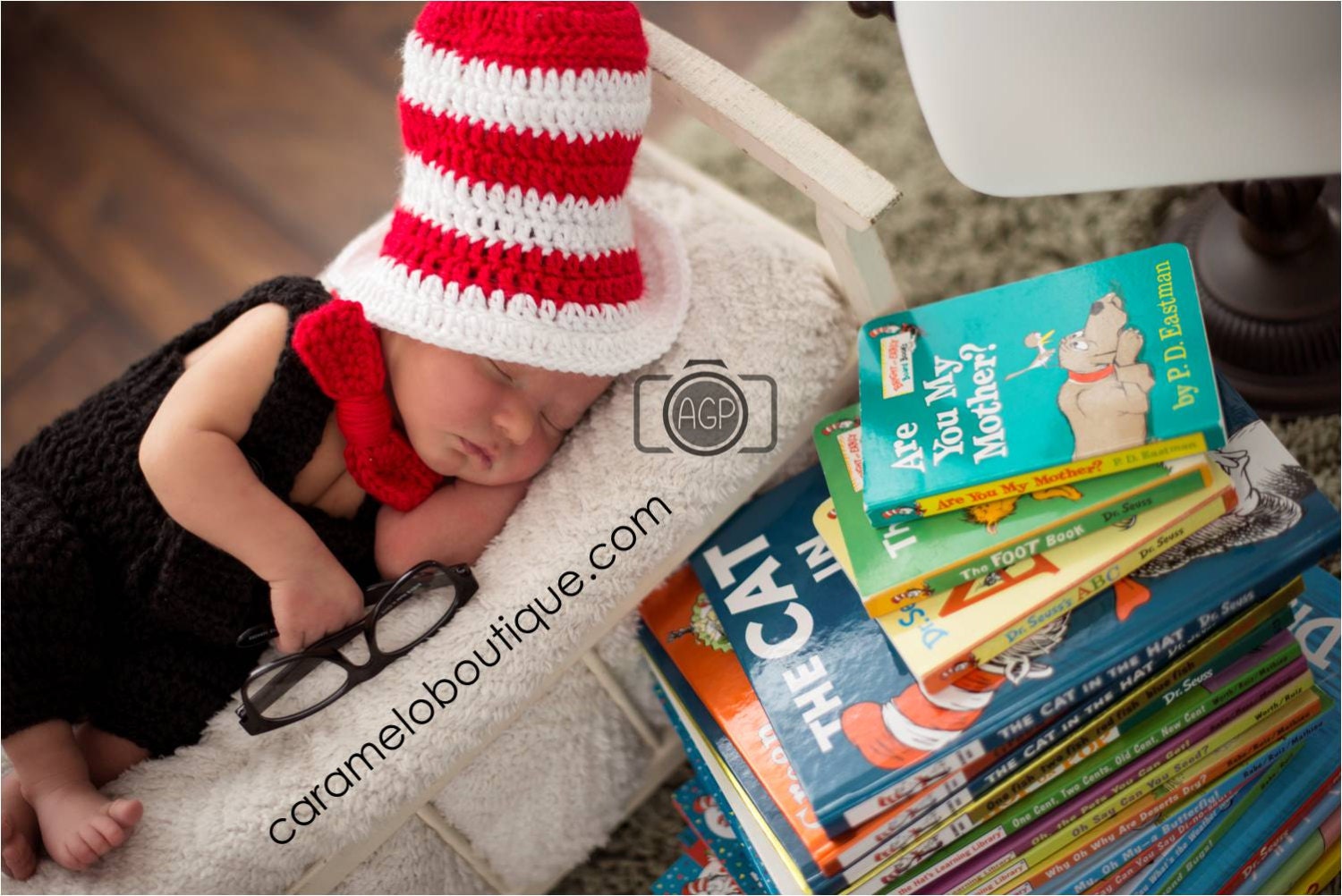 The Cat in the Hat Outfit: Red and White Striped Hat and Pants with Suspenders-Baby Boy Photo Prop-Crochet Cat in The Hat-Newborn Photo Prop