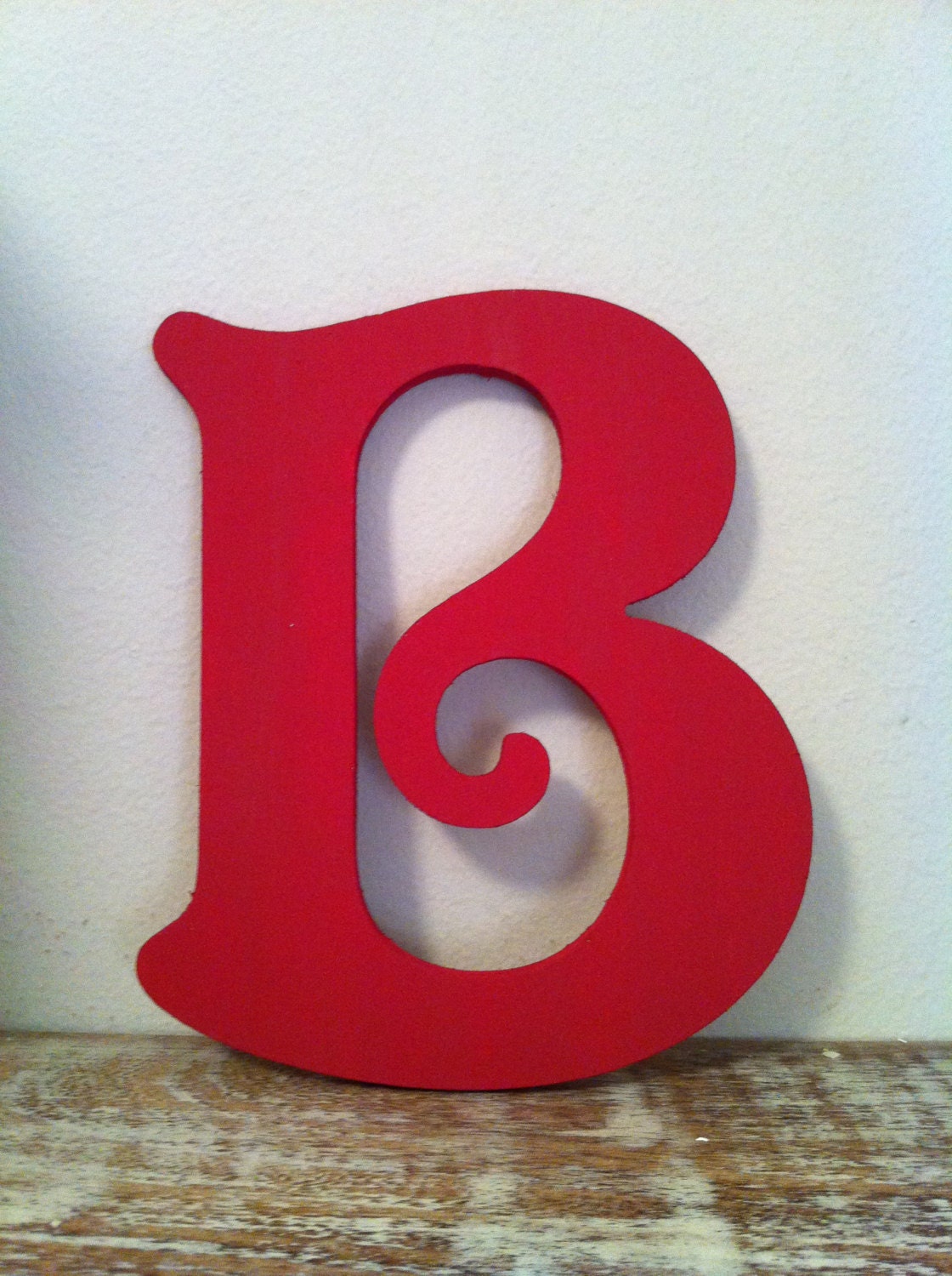 Decorative Wooden Wall Letter 'B' Any Colour By LoveLettersMe