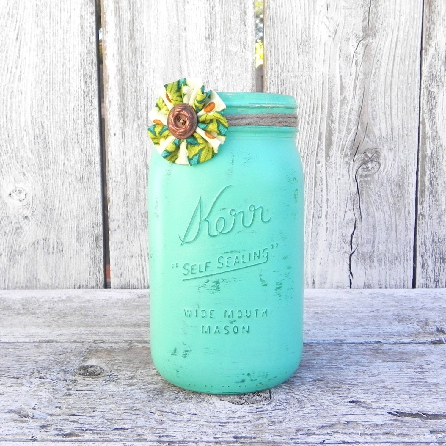 items similar to shabby chic turquoise upcyled painted quart mason canning jar aqua turquoise items similar to shabby chic turquoise upcyled painted quart mason canning jar aqua turquoise