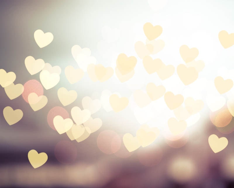 hearts photography abstract  20x30 30x45 fine art photography bokeh large scale photography festival lights gold beige decor bedroom love - mylittlepixels
