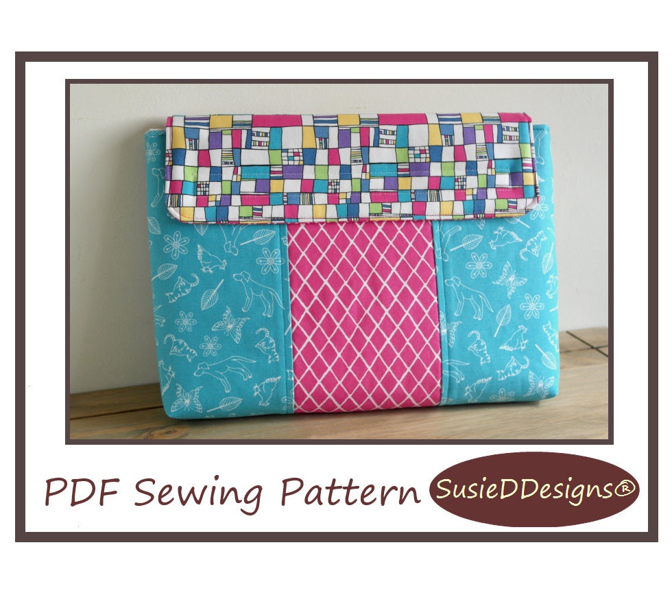 Laptop Sleeve Sewing Pattern PN706 Instant By SusieDDesigns