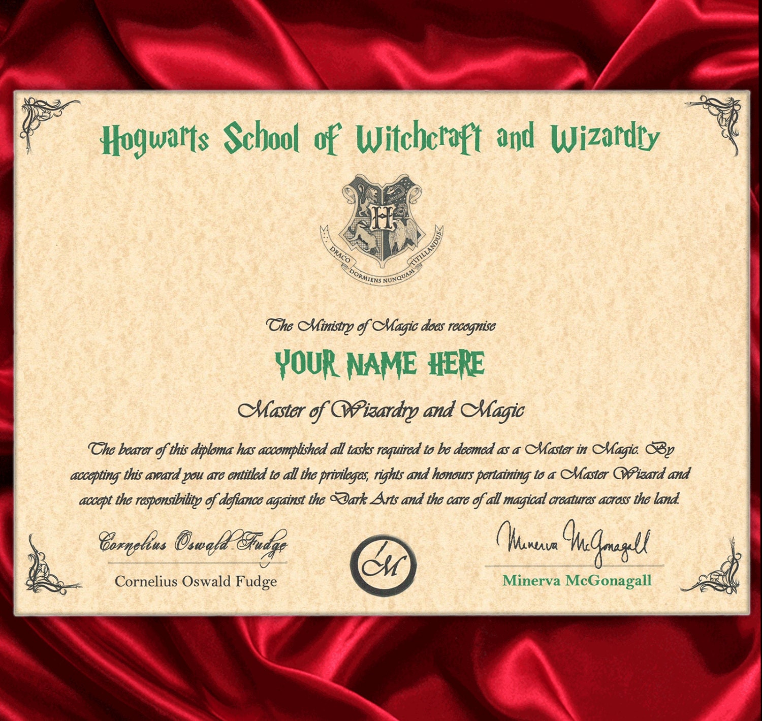 Popular items for hogwarts diploma on Etsy