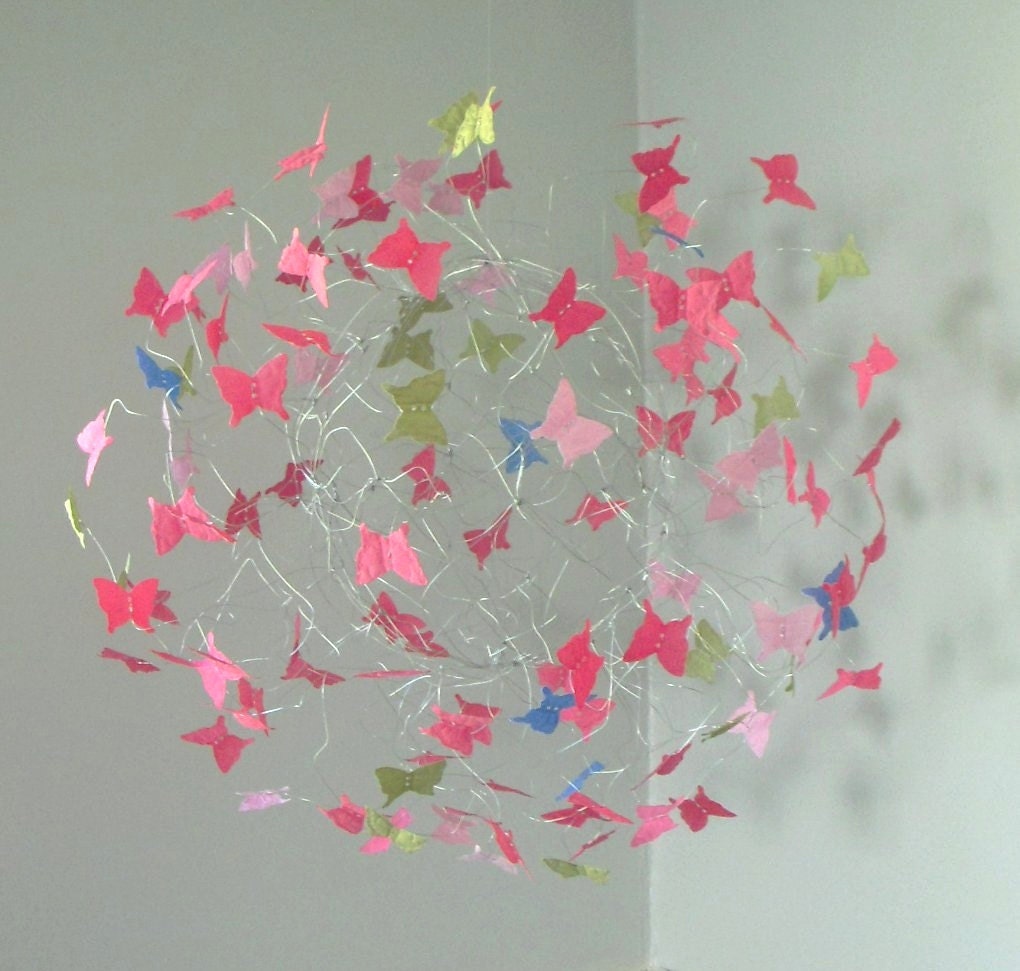 Butterfly Mobile Baby Girl Nursery Mobile Baby by ButterflyOrbs