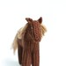 knitted toy horse pony / waldorf toy / READY TO SHIP