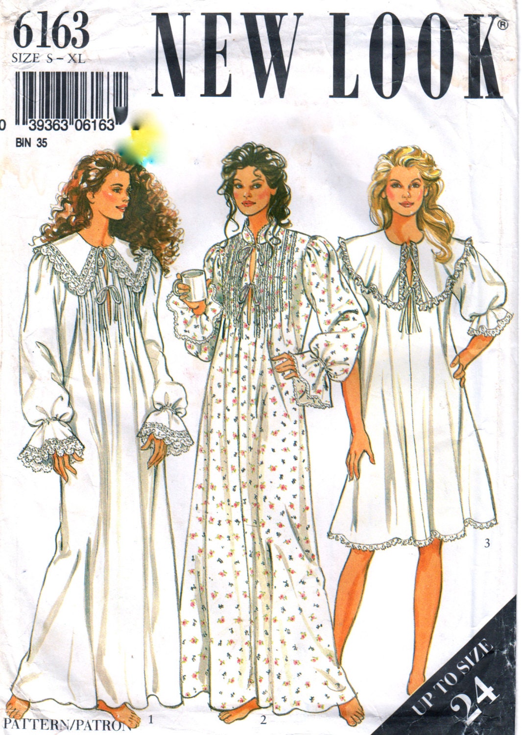 New Look 6163 Misses Victorian Style Nightgown Pattern by mbchills