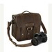 10" Brown Napa Safari Leather Camera Bag -