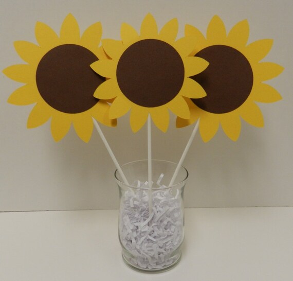 SUNFLOWER Table Decor Set B Sunflowers only Il_570xn