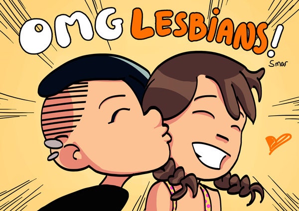 OMG Lesbians Self Published Comic Zine